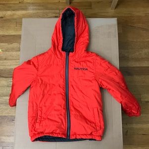 NAUTICA SIZE 4T REVERSIBLE PUFFER COAT